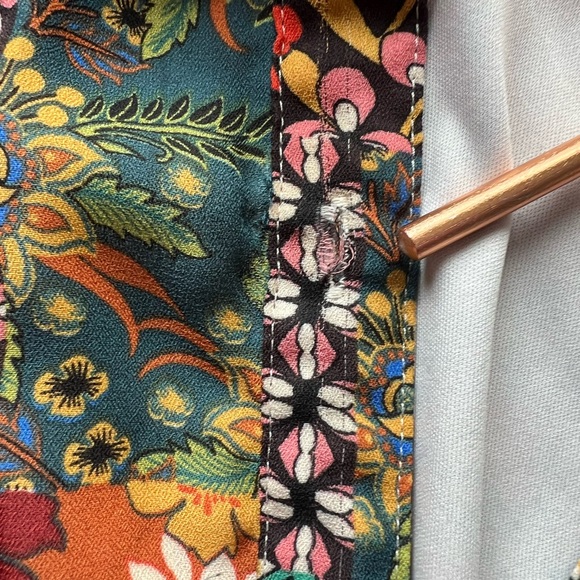 Emma & Michele Multicolor Floral Maxi Dress with pleated skirt vintage inspired - Picture 10 of 14